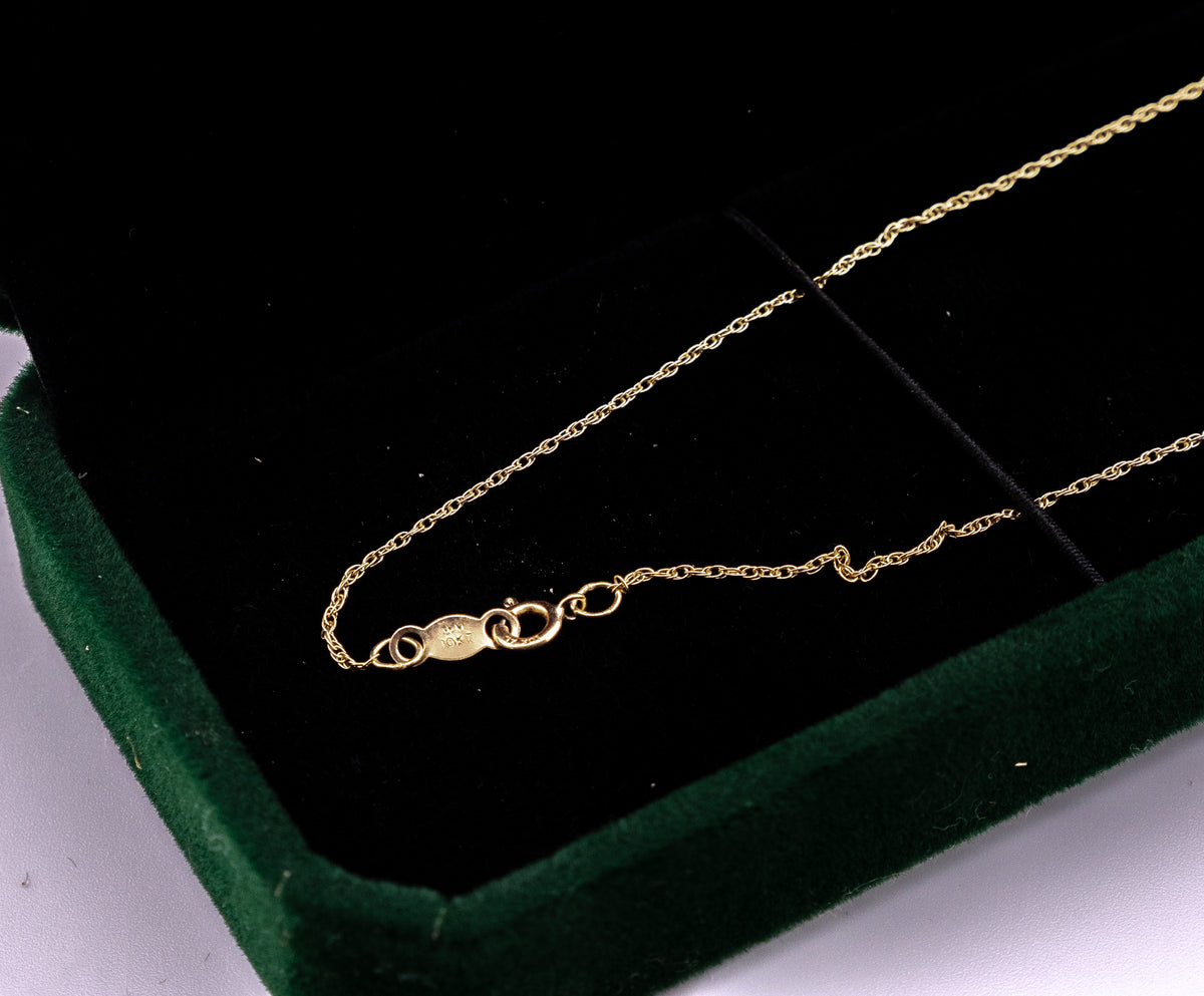 10K Gold Singapore Chain Necklace, 18 Inch