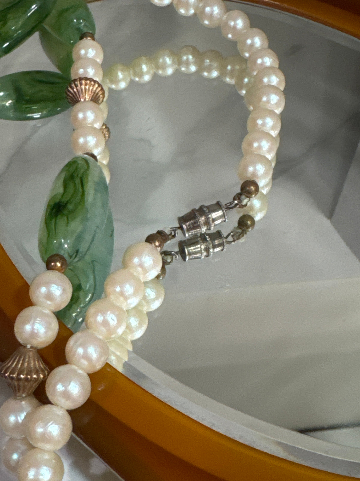Fern and Pearl Necklace
