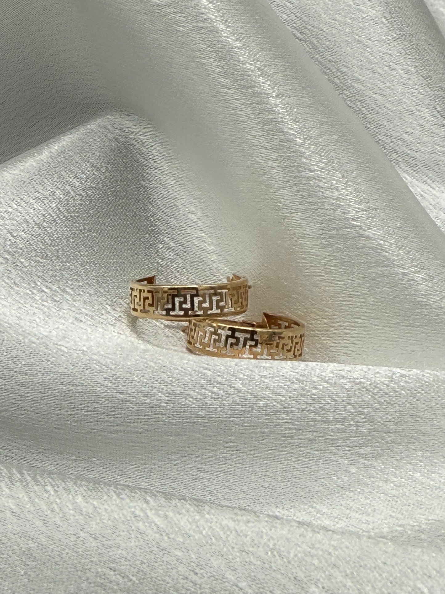 Golden Labyrinth Earrings