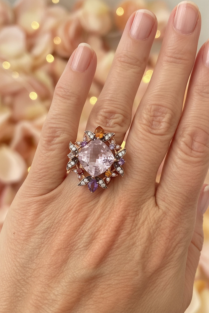 The Amethyst Reverie — LeVian 14K Rose Gold Multi-Stone Cocktail Ring