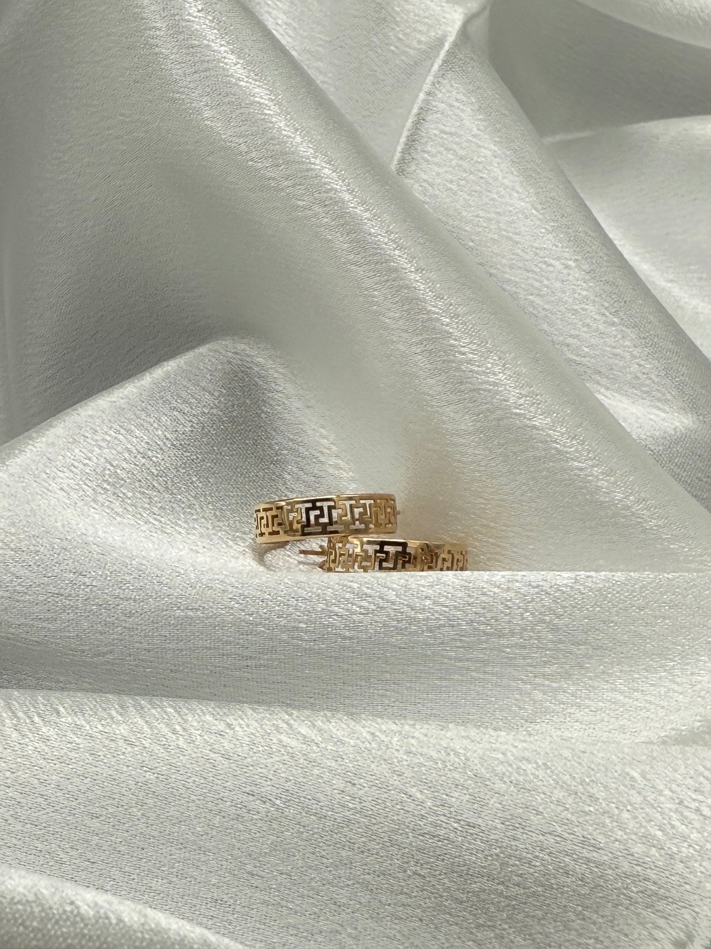 Golden Labyrinth Earrings