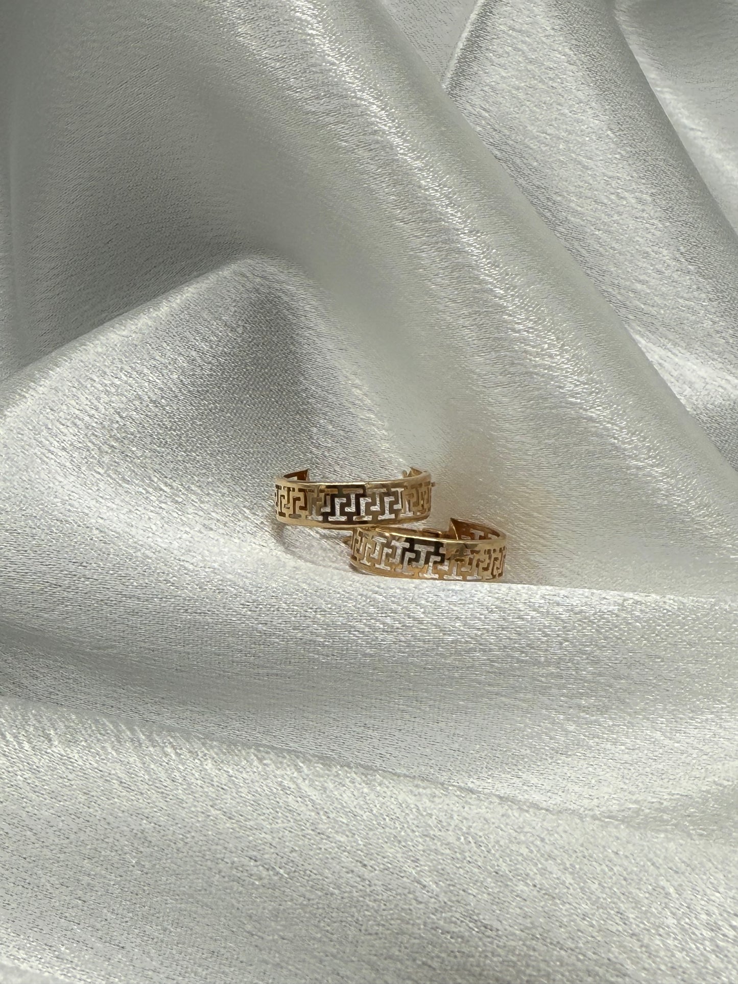 Golden Labyrinth Earrings