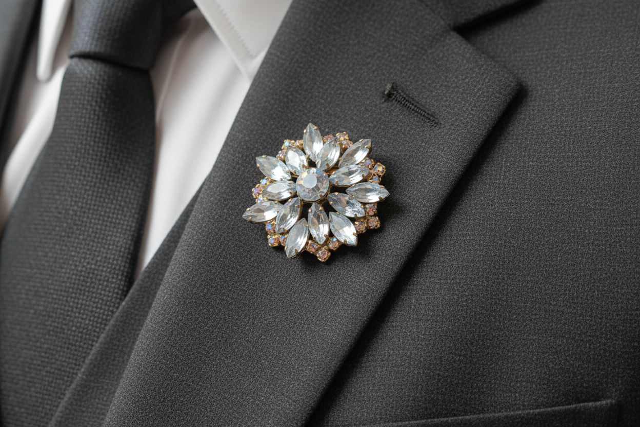 Blue Stars Brooch