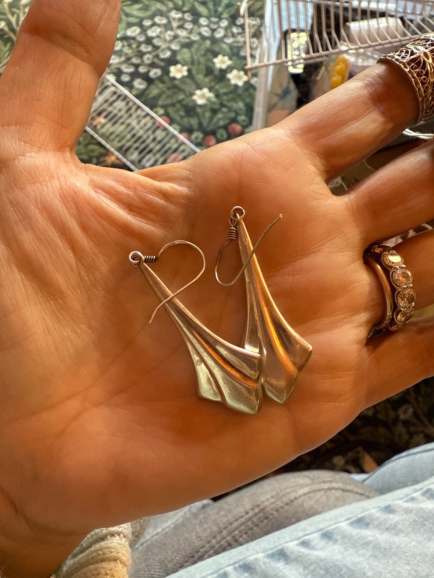 Silver Wings Earrings