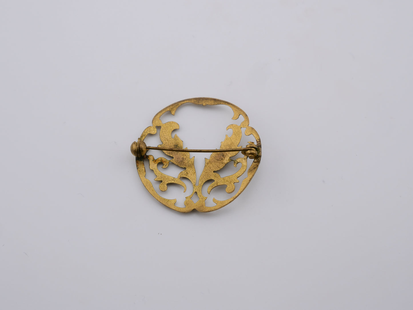 Gilded Thistle Brooch