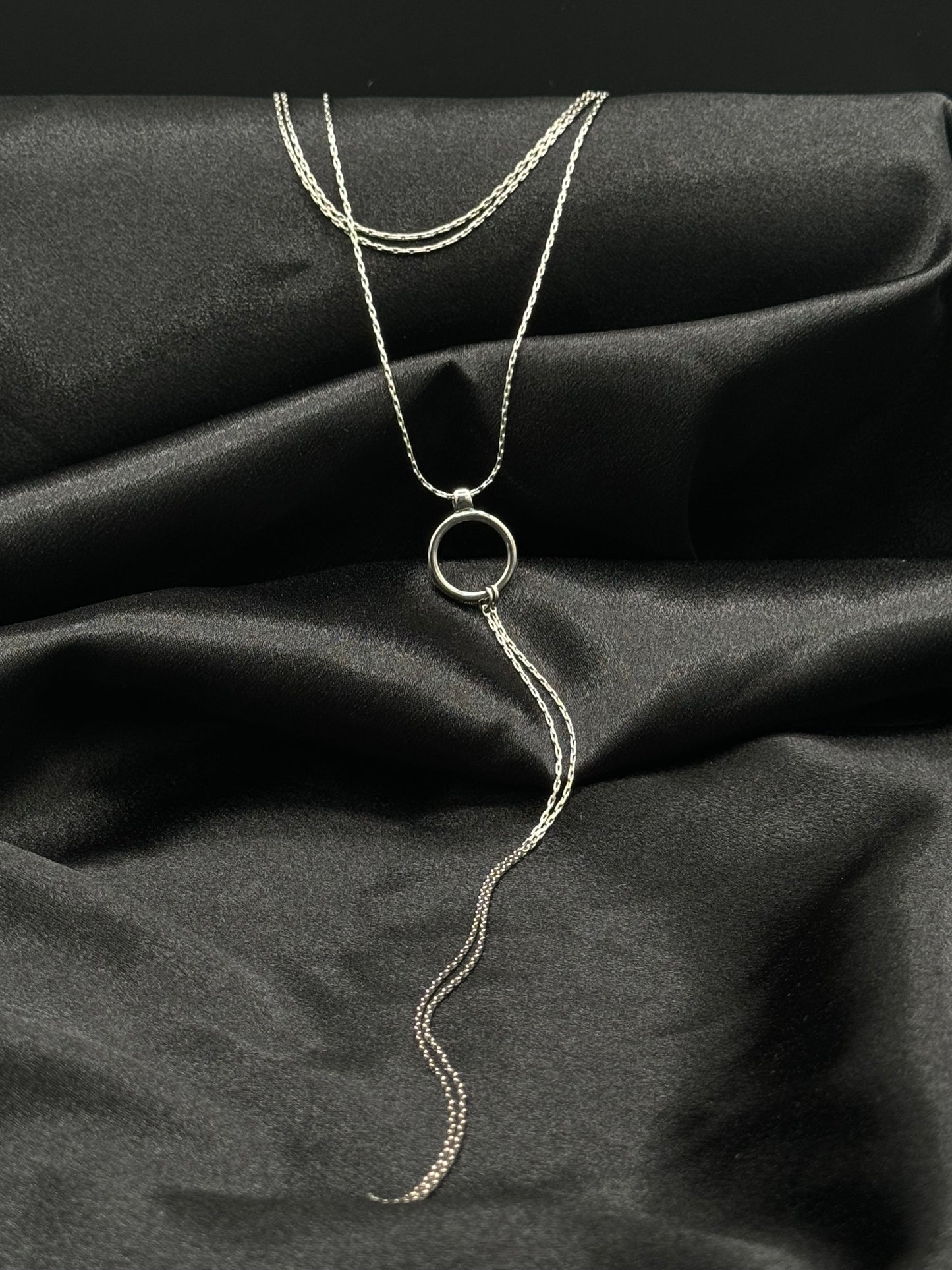 Silver Eclipse Necklace