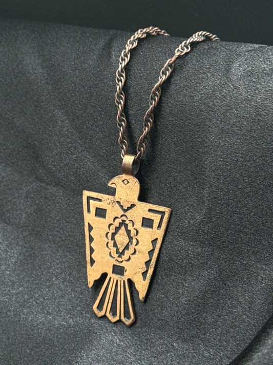 Skybound Copper Necklace and Eagle Pendant