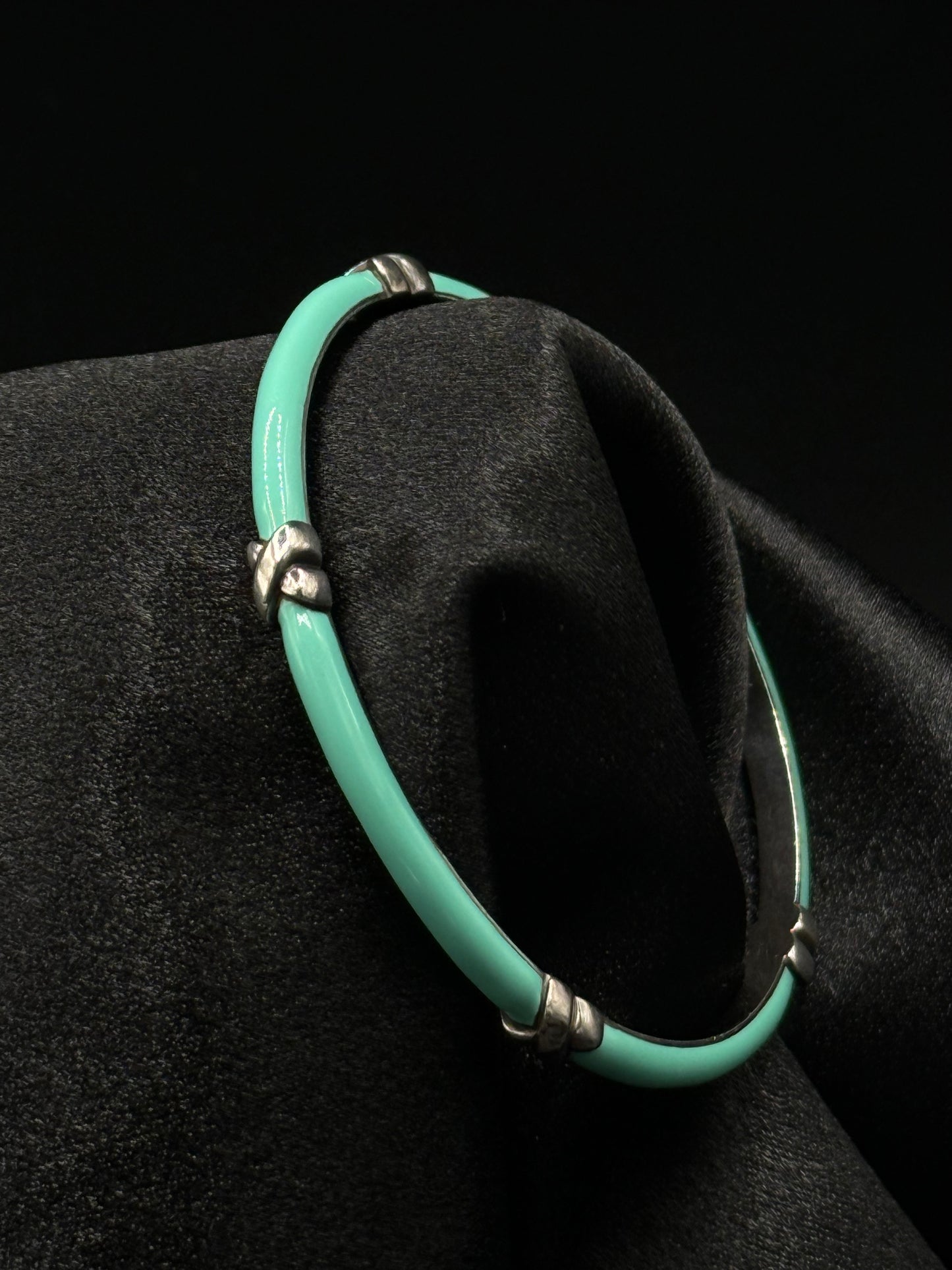 Tiffany & Co Signature X Teal Enamel