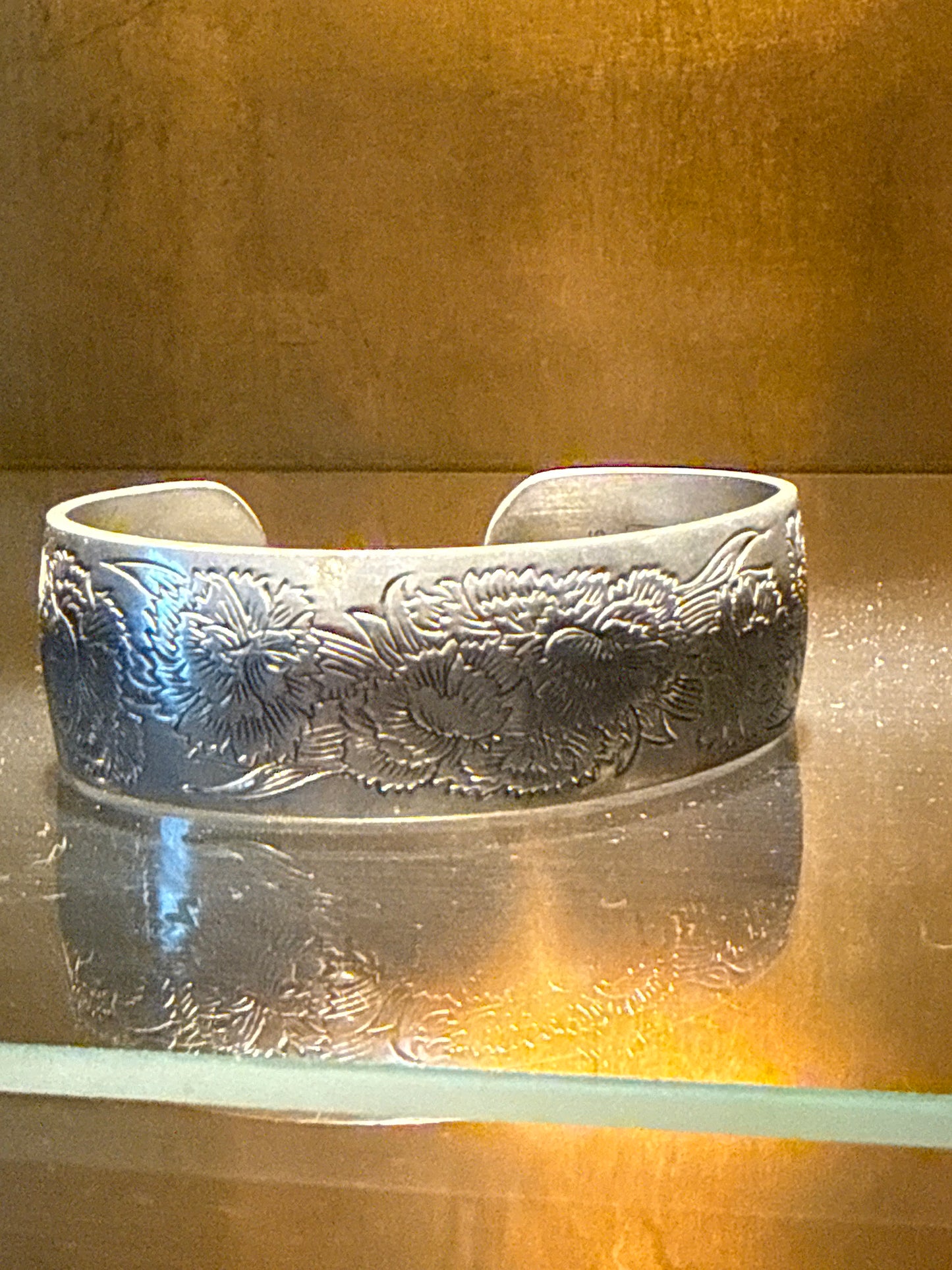 Engraved Garden Cuff