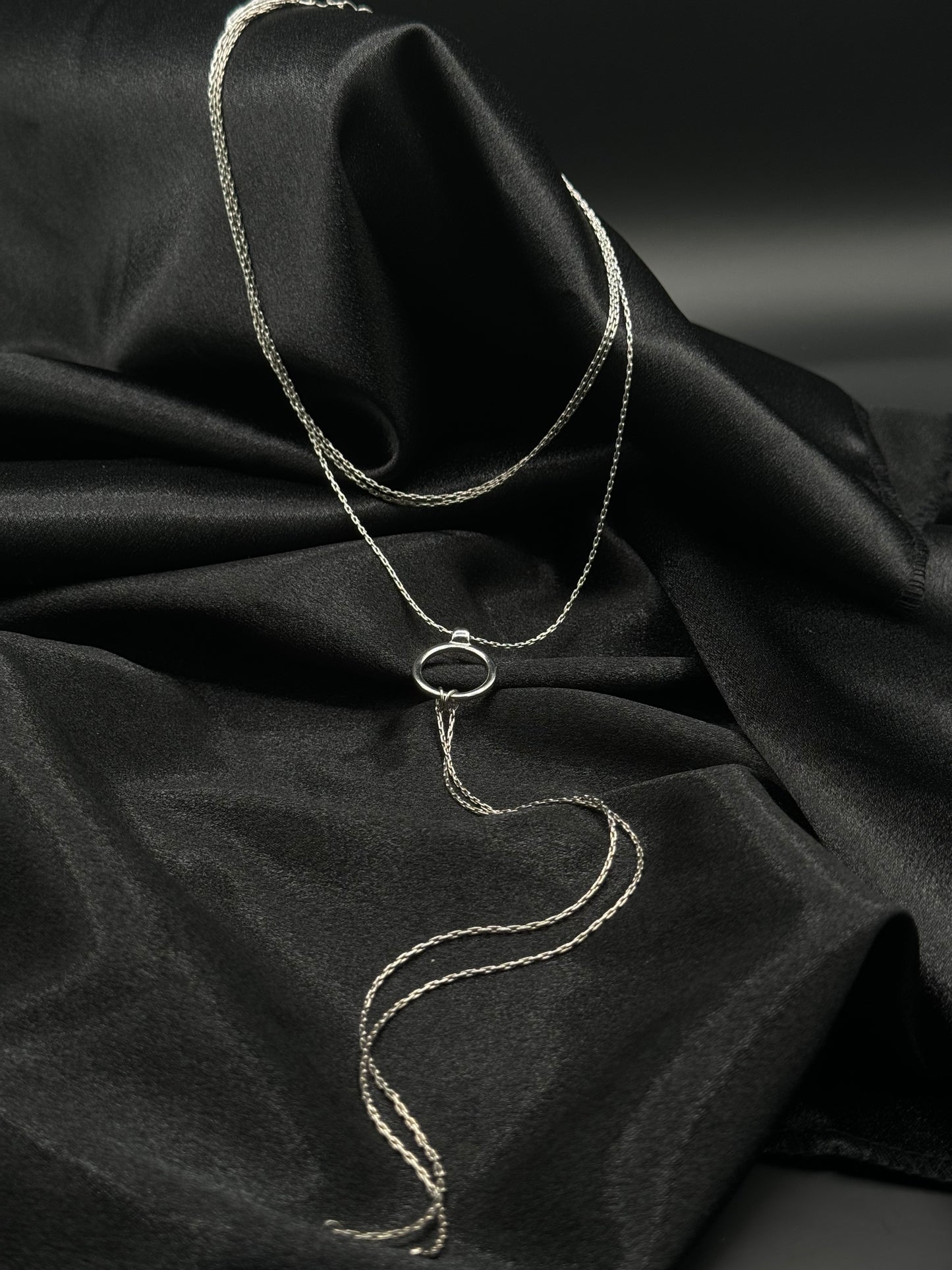 Silver Eclipse Necklace