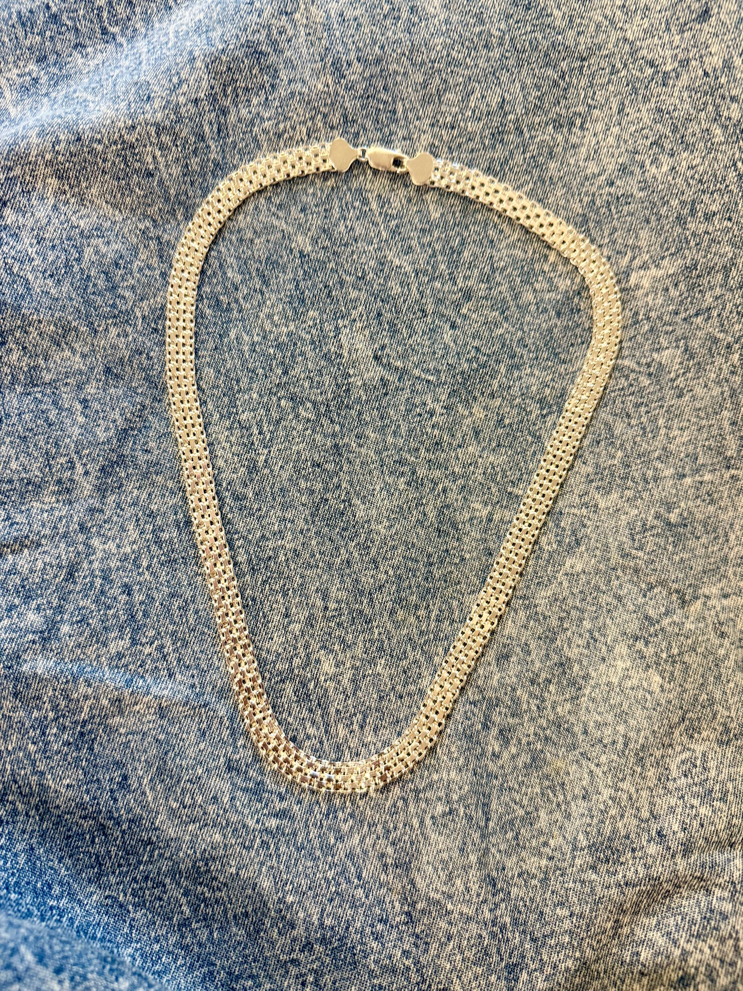 Silver Lattice Necklace