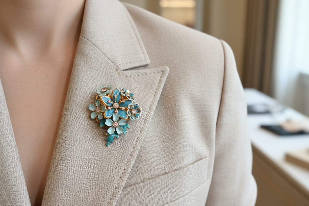 Bluegrass Garden Brooch