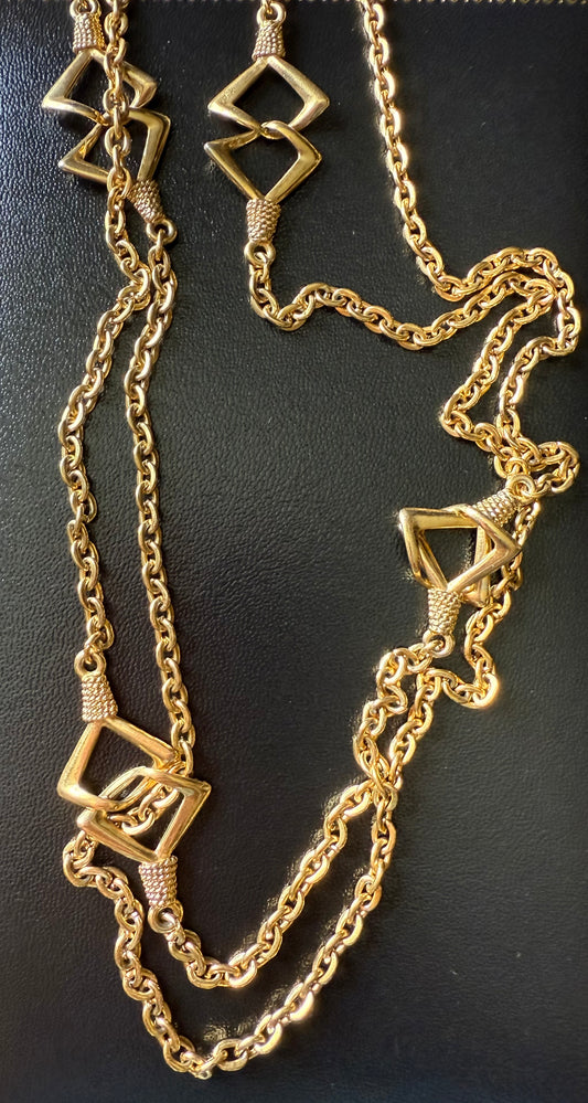 Golden Geometry Necklace