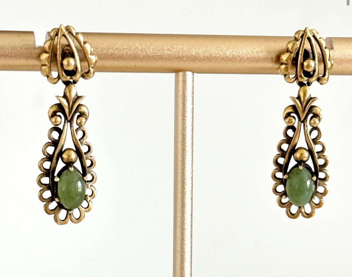 Green Fire Earrings