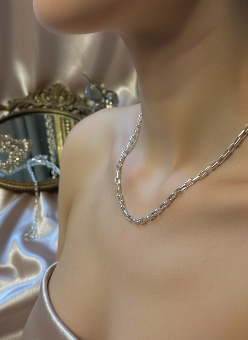 Silver Ladder Necklace