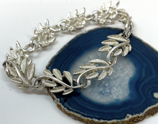 Silver Laurel Bracelet