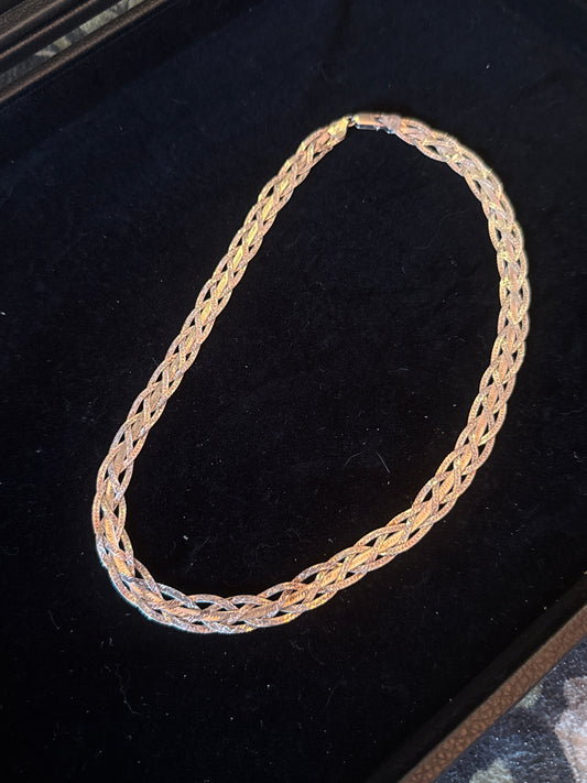 Silver Braid Necklace