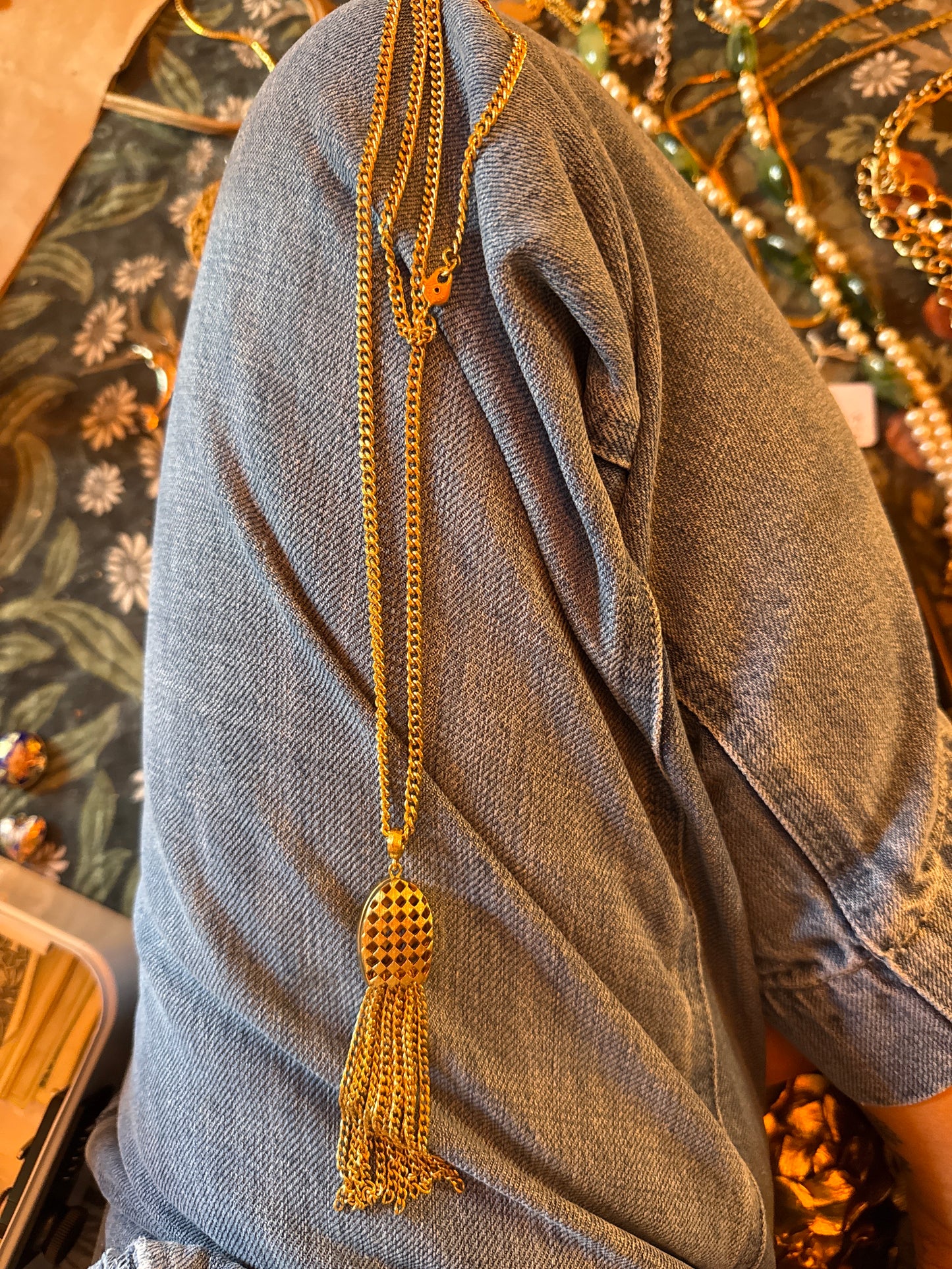 Golden Cascade Necklace