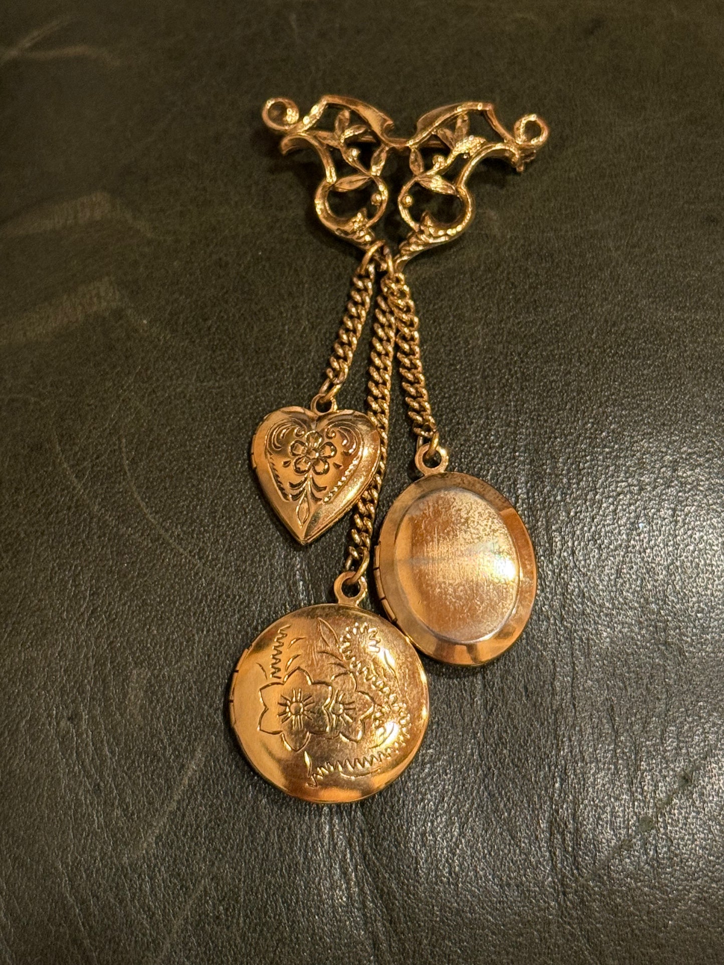 Kept Close Locket Brooch