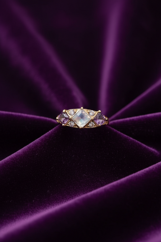 The Moonlit Crown Ring