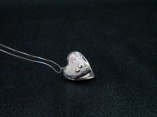 Heart of Gold Locket and Necklace