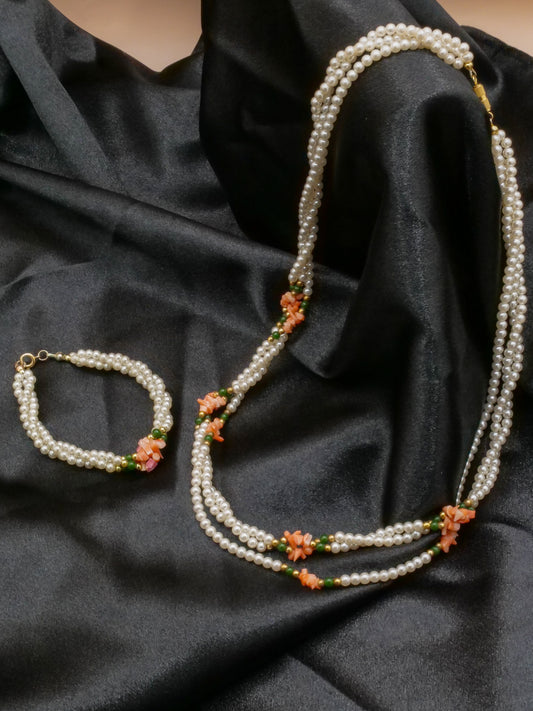 Garden Party Necklace and Bracelet Set