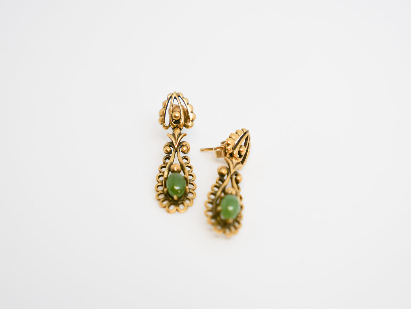 Green Fire Earrings