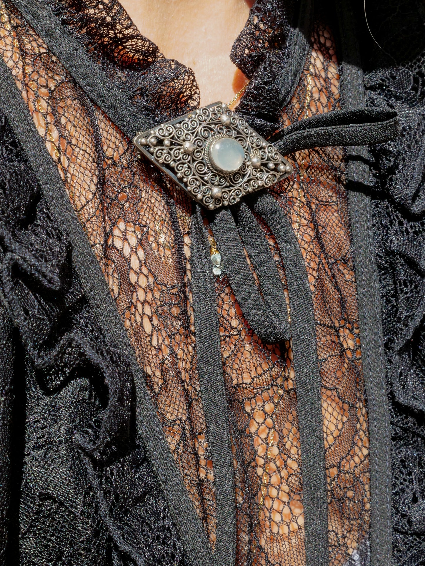 The Lunar Filigree Brooch