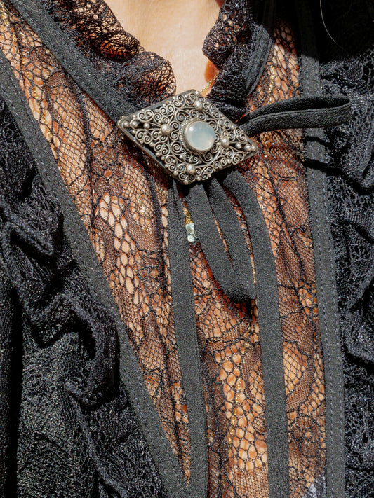 The Lunar Filigree Brooch