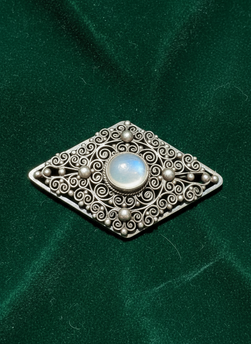 The Lunar Filigree Brooch