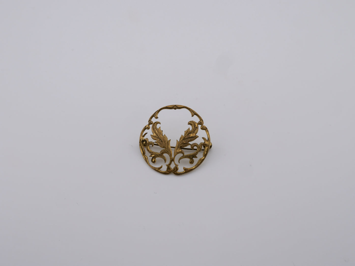 Gilded Thistle Brooch