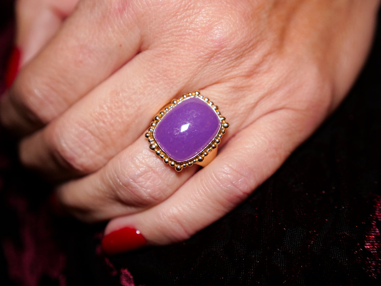 Violet Crown Ring