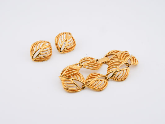 Wings of Devotion Bracelet and Earrings Set