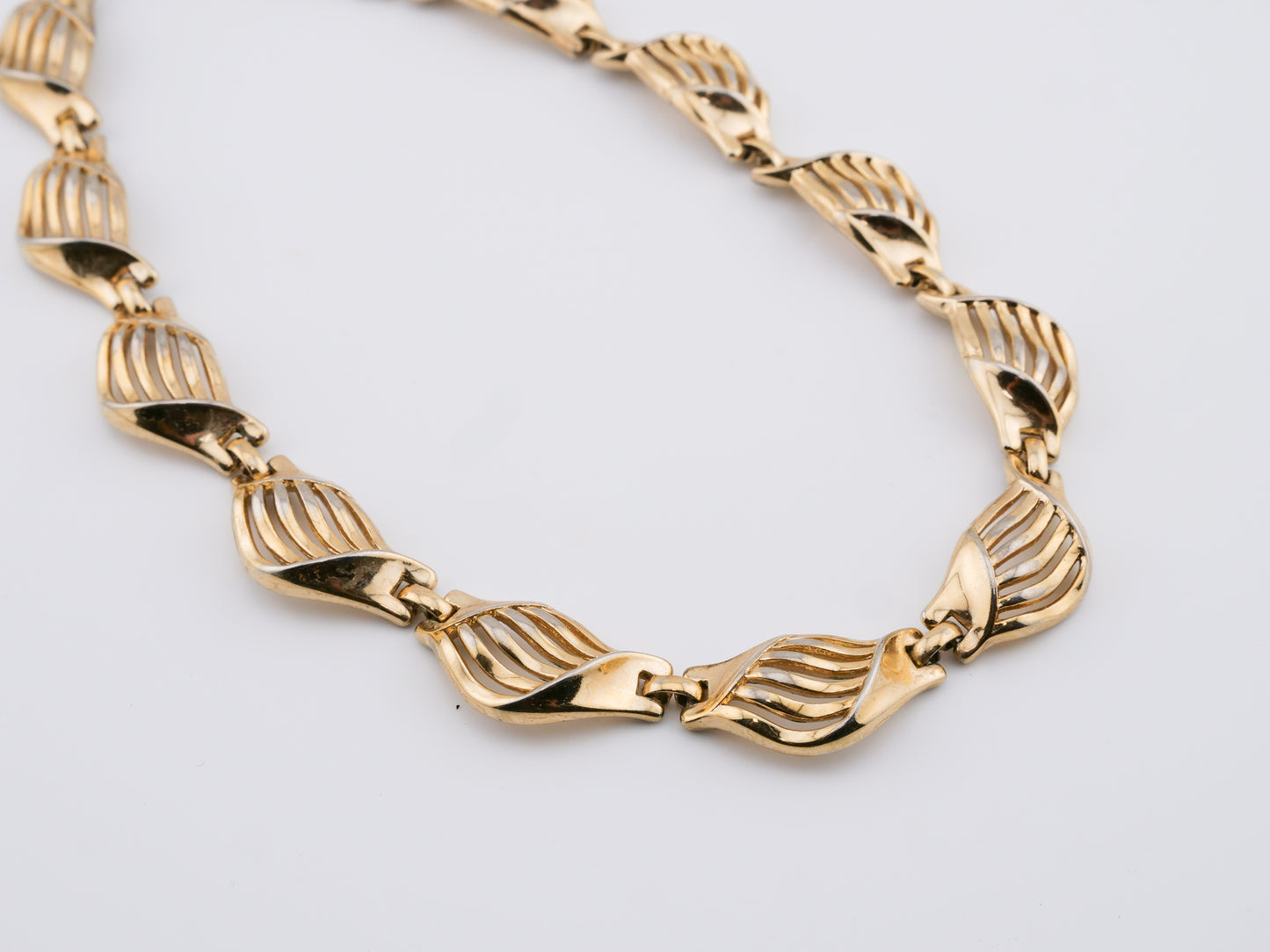 Crown Trifari “Sculpted Current” Choker