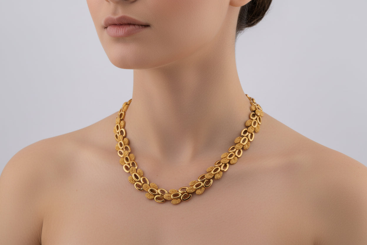 Golden Orbit Necklace by Trifari