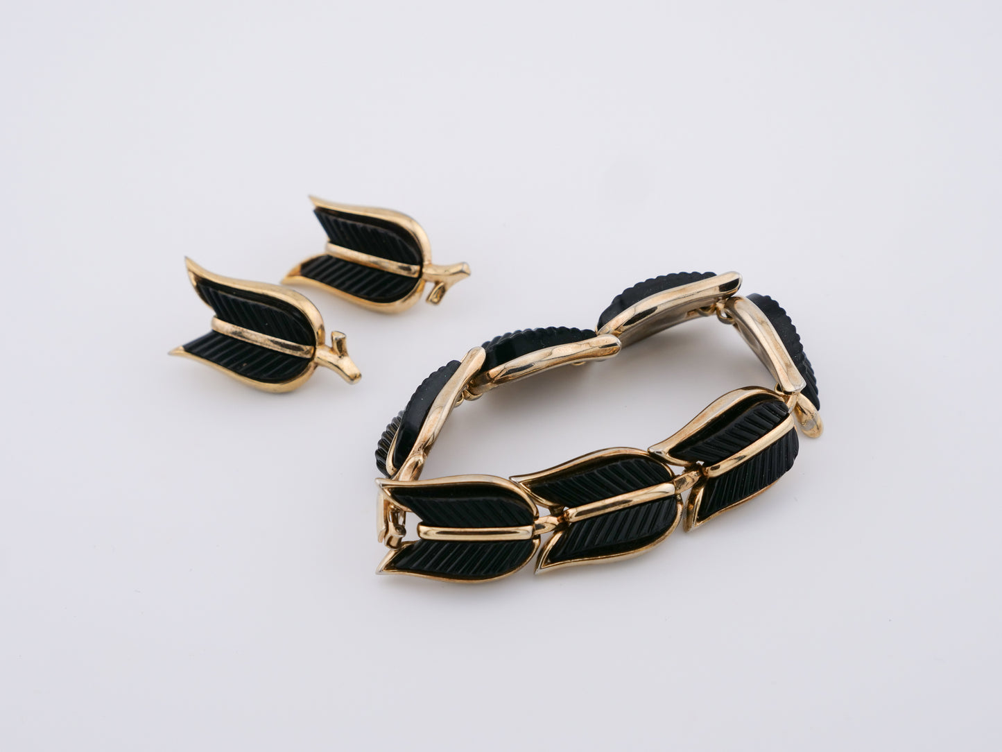 Black Tulip Set by Crown Trifari