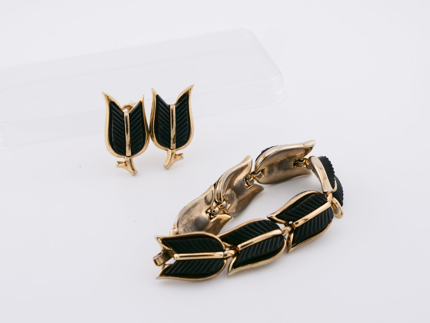 Black Tulip Set by Crown Trifari