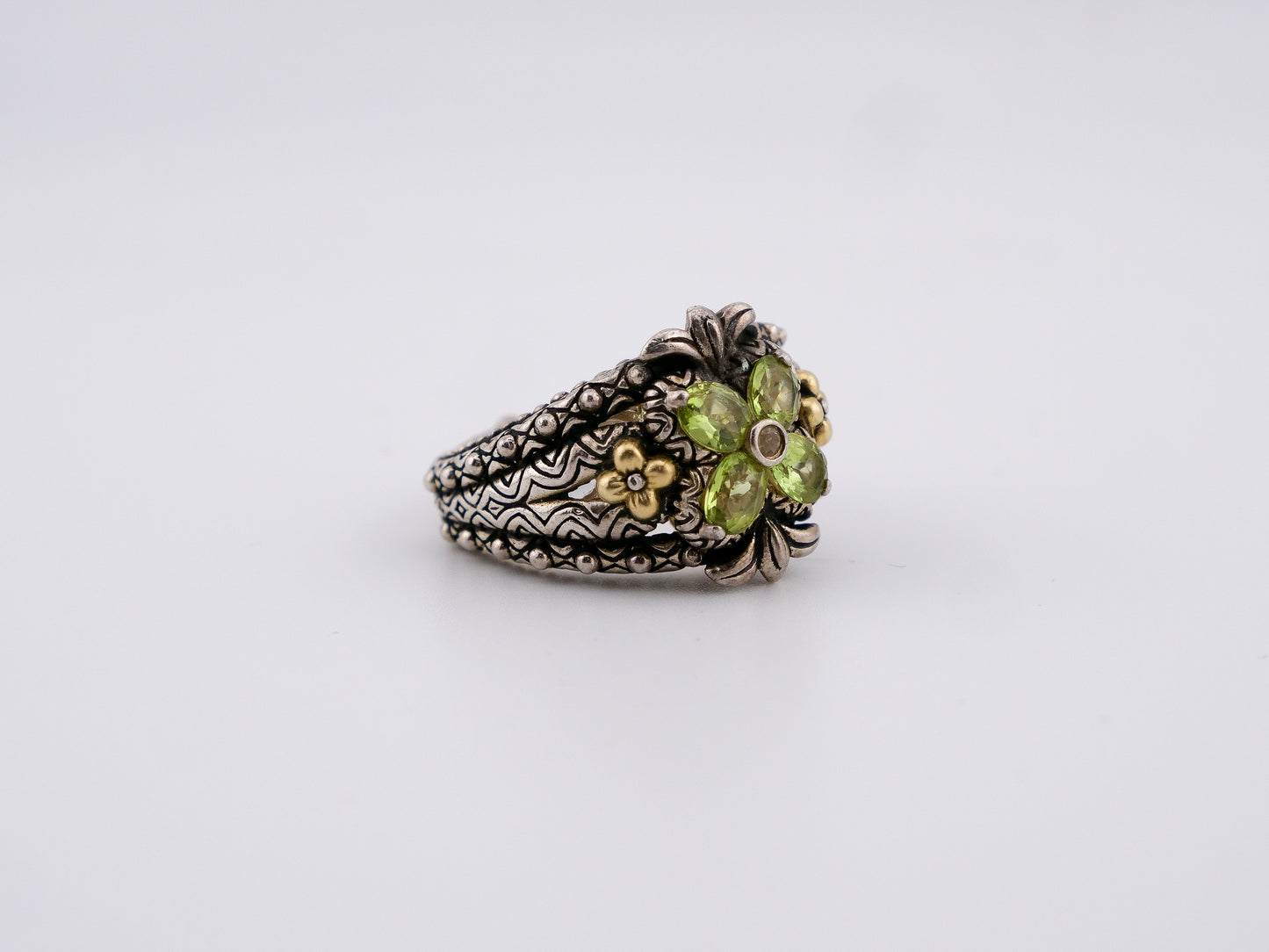 Green Lotus Ring
