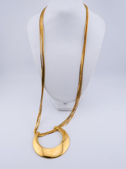Solar Crescent Necklace