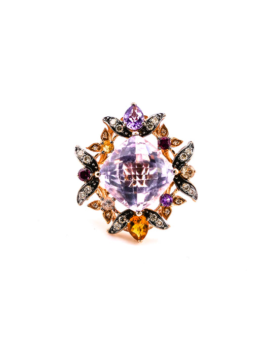 The Amethyst Reverie — LeVian 14K Rose Gold Multi-Stone Cocktail Ring