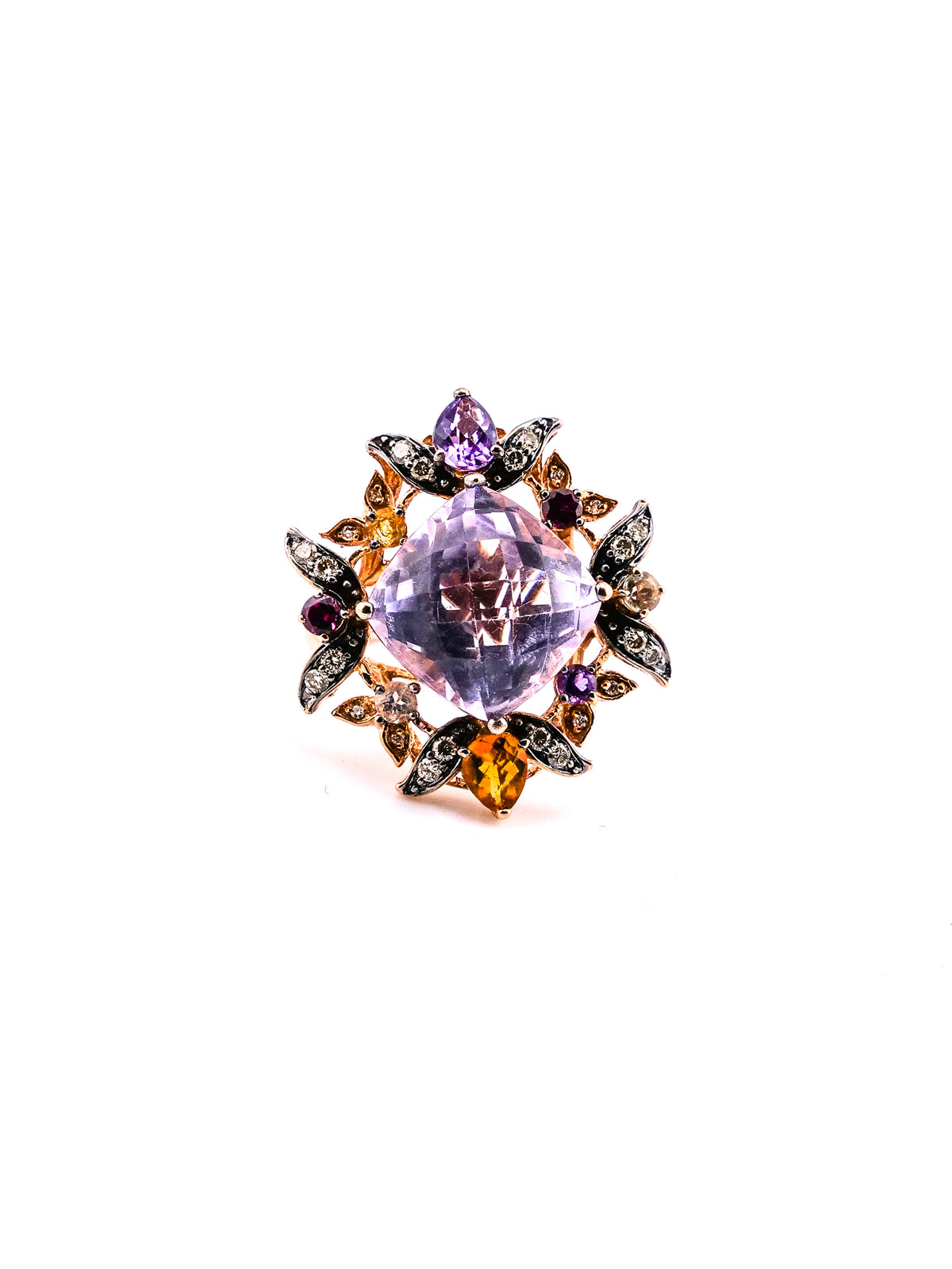 The Amethyst Reverie — LeVian 14K Rose Gold Multi-Stone Cocktail Ring