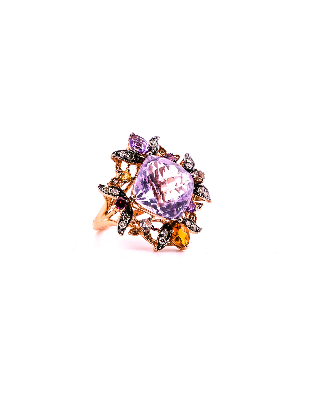 The Amethyst Reverie — LeVian 14K Rose Gold Multi-Stone Cocktail Ring