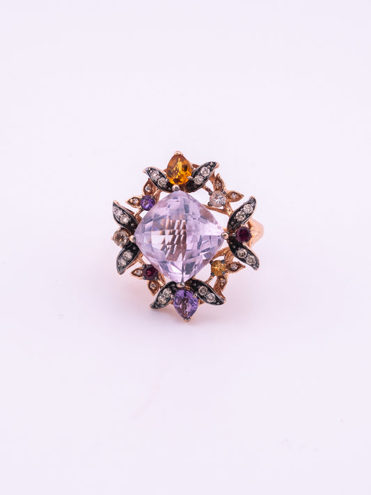 The Amethyst Reverie — LeVian 14K Rose Gold Multi-Stone Cocktail Ring