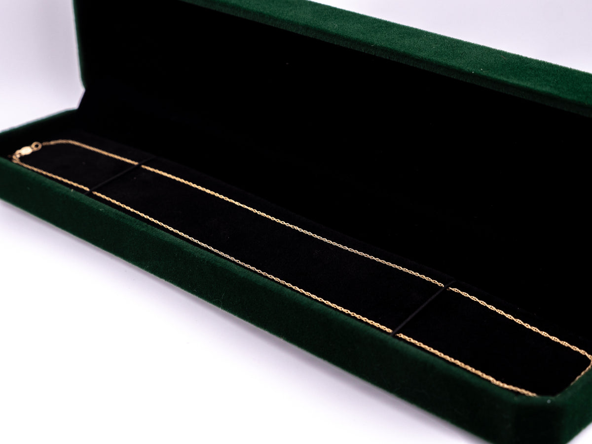 10K Gold Singapore Chain Necklace, 18 Inch