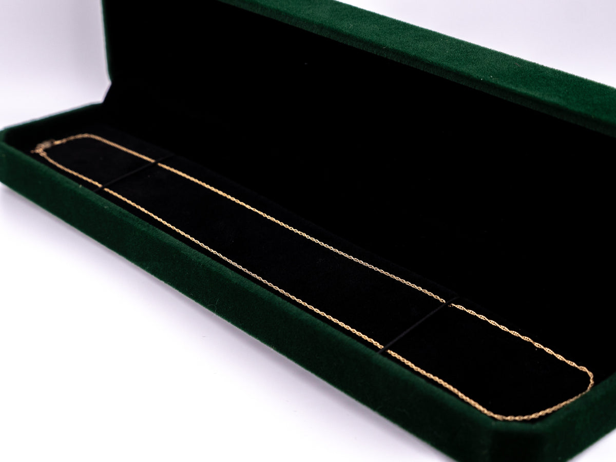 10K Gold Singapore Chain Necklace, 18 Inch