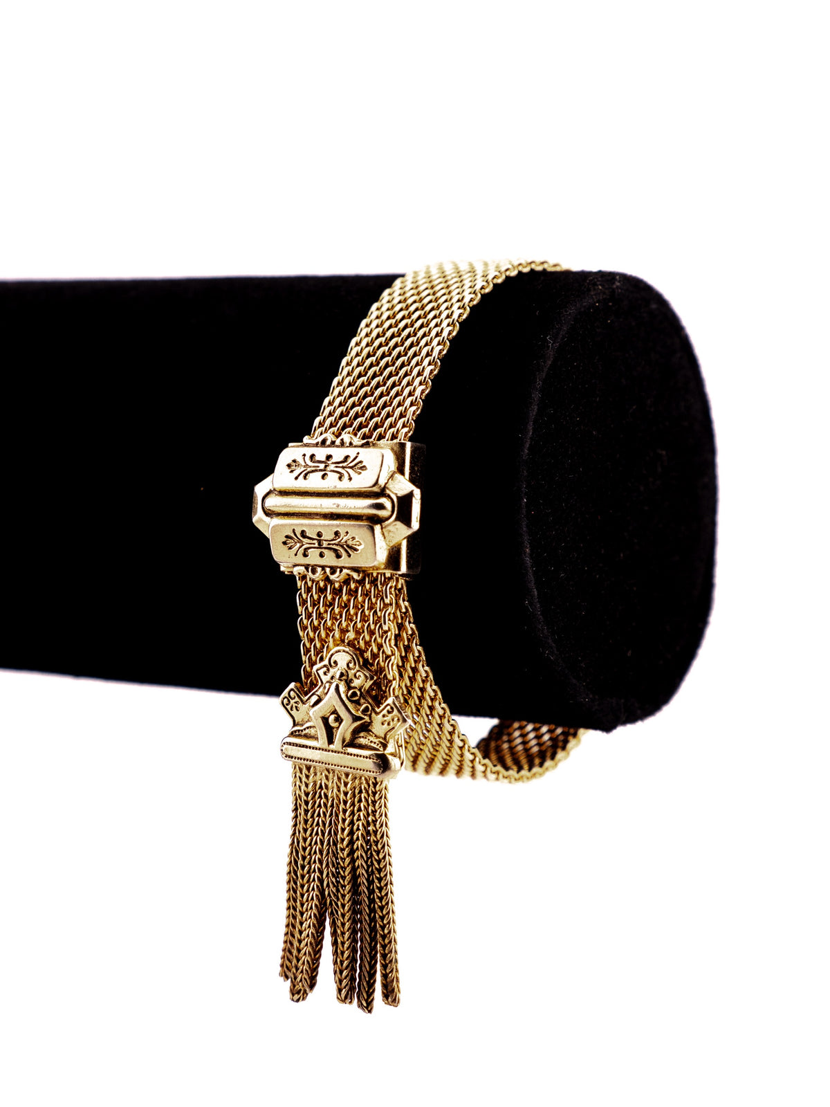 Golden Sheaf Slide Bracelet, Signed Marino
