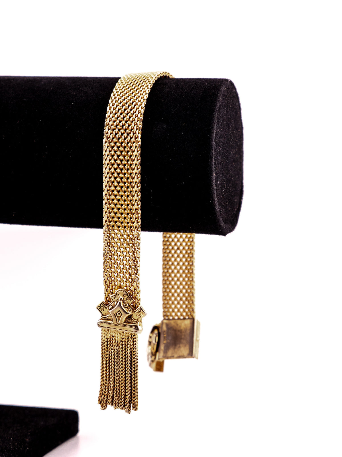 Golden Sheaf Slide Bracelet, Signed Marino