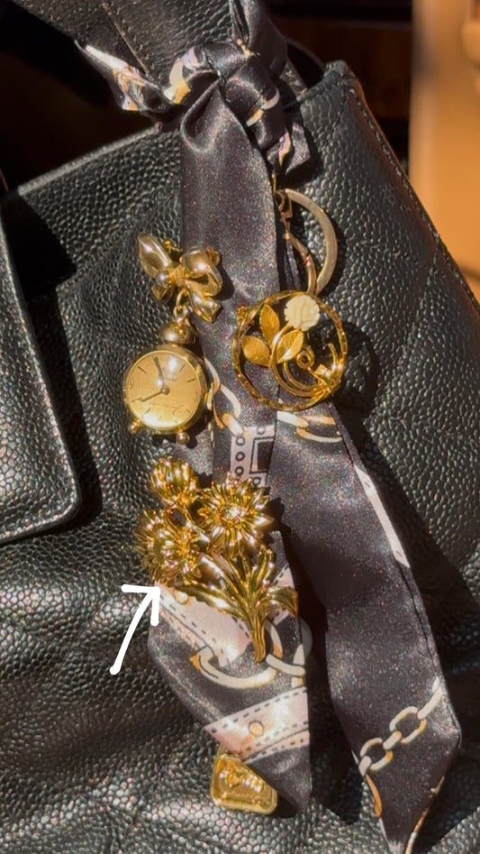 Harvest Sun Bouquet Brooch, Vintage Avon