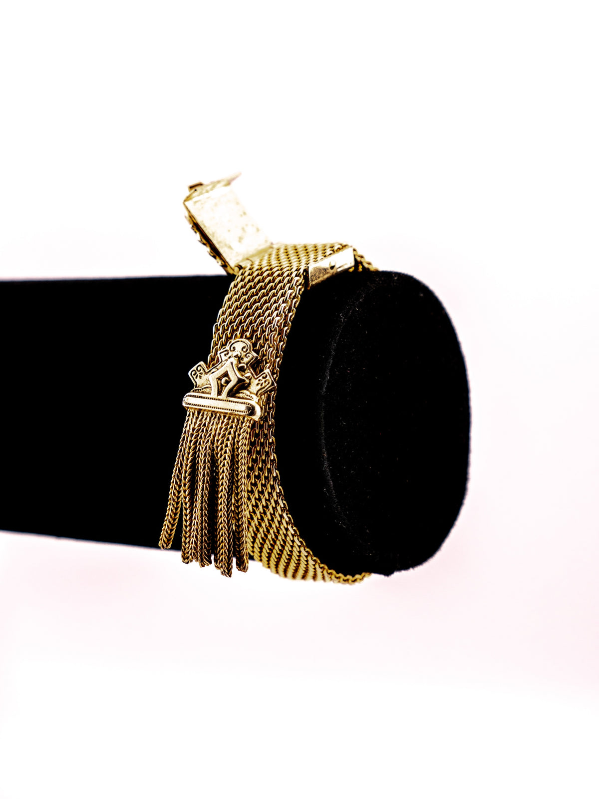Golden Sheaf Slide Bracelet, Signed Marino