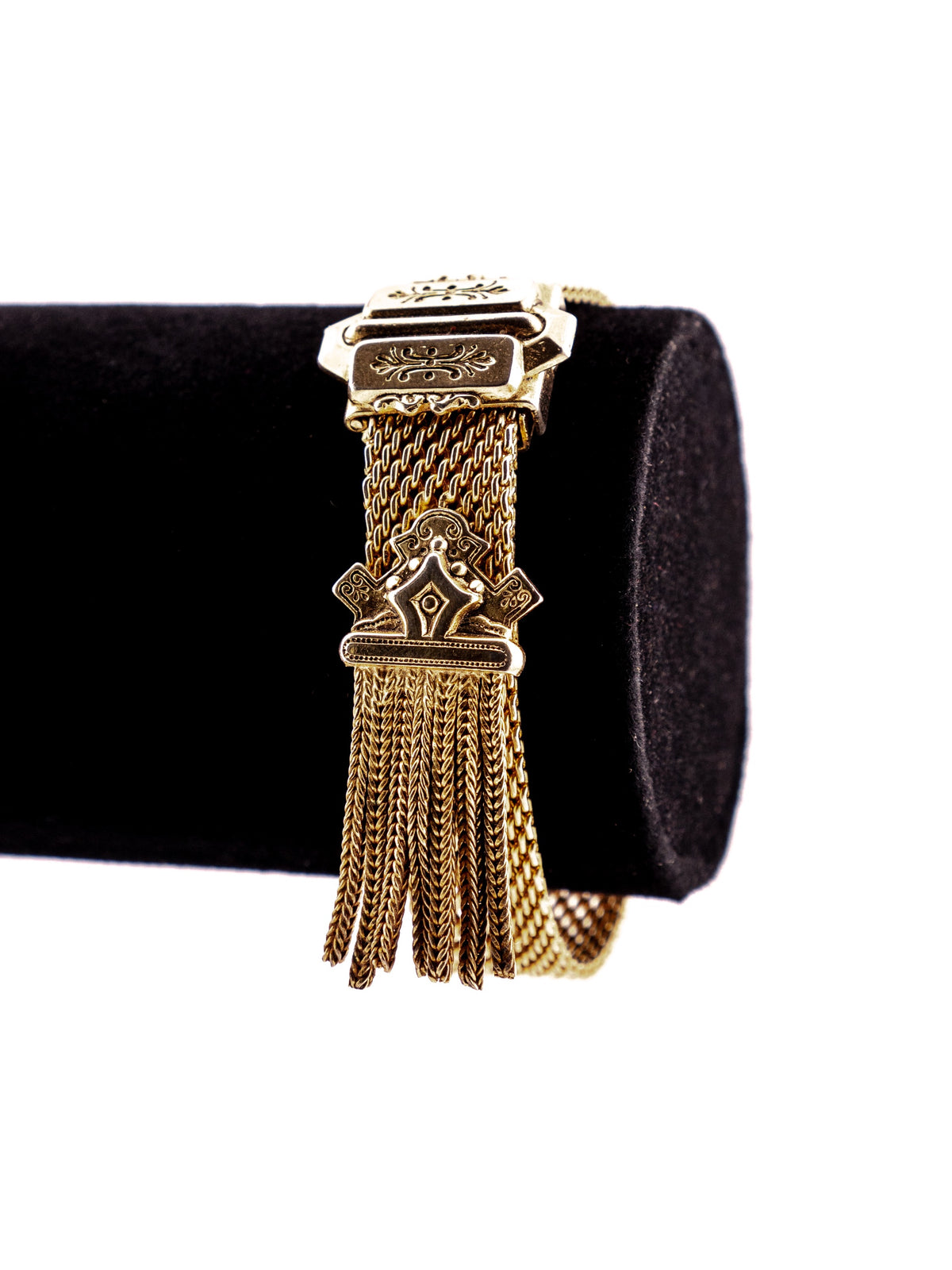 Golden Sheaf Slide Bracelet, Signed Marino